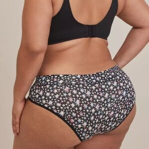 Torrid Curve Mid-Rise Hipster Panty Sz 1 Star Print